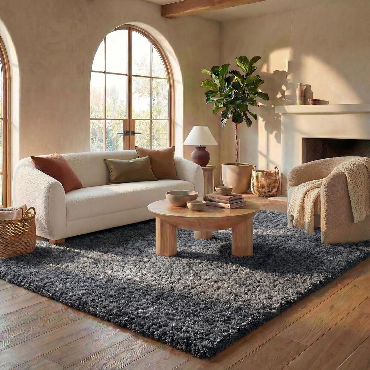 California Shag Collection Area Rug