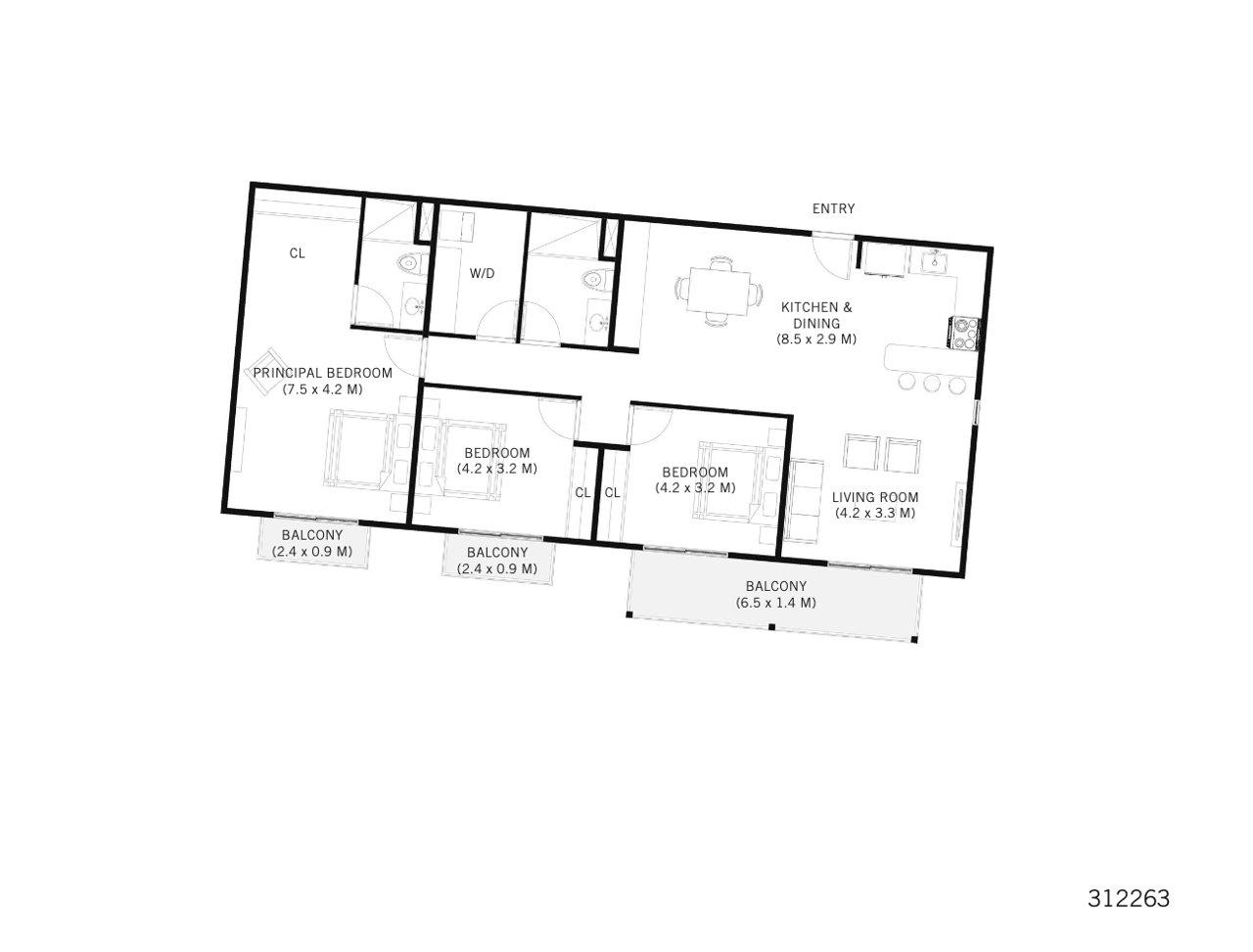 312263 La Rambla | Spacious 3-Bedroom, 3-Bathroom Apartment in the Heart of Las Catalinas
