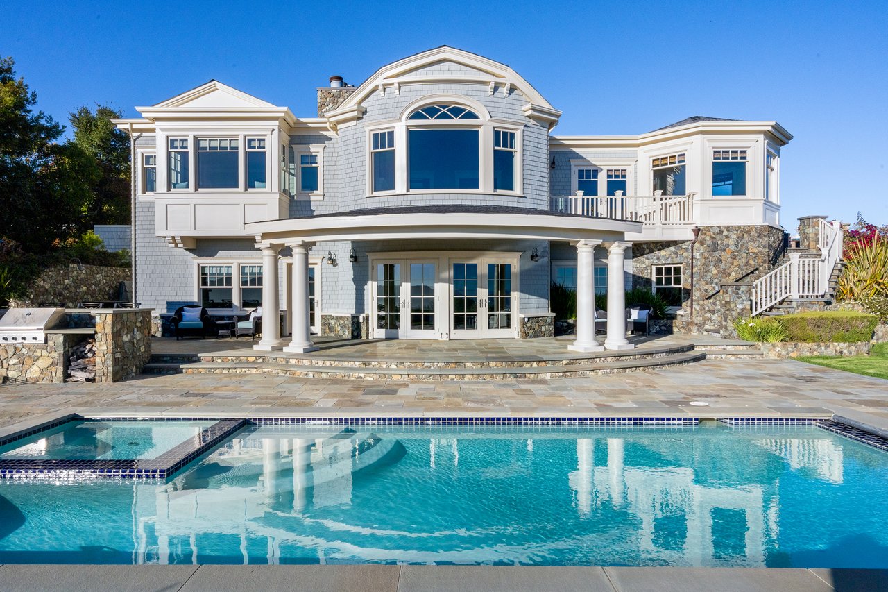 Exceptional East Coast-Inspired Estate with Sweeping Views of San Francisco and the Golden Gate Bridge