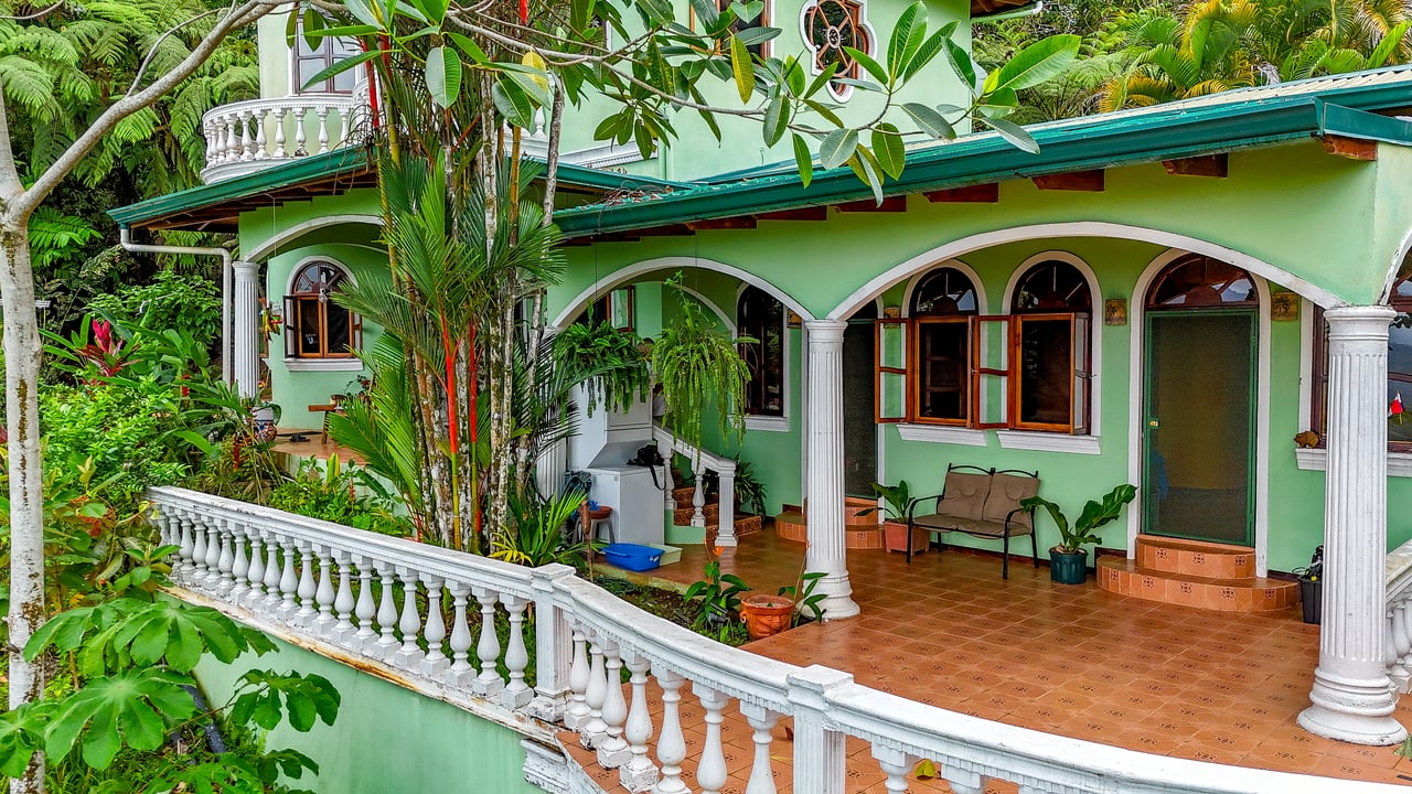 Ocean View Home for Sale in Ojochal with Pool & Jungle Views