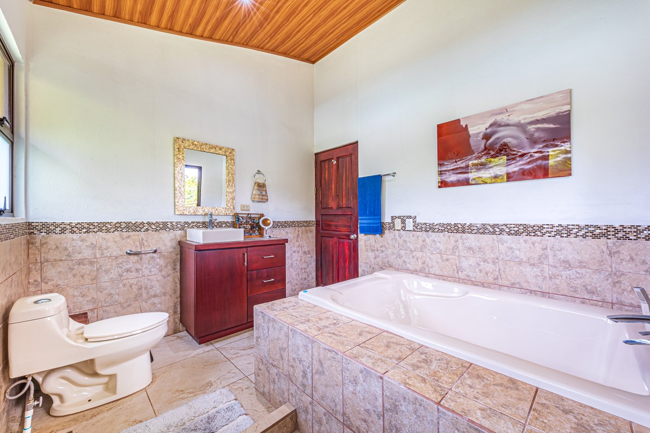 0.50 ACRES – 5 Bedroom Riverfront Modern Home, Walking Distance To Dominical!!!