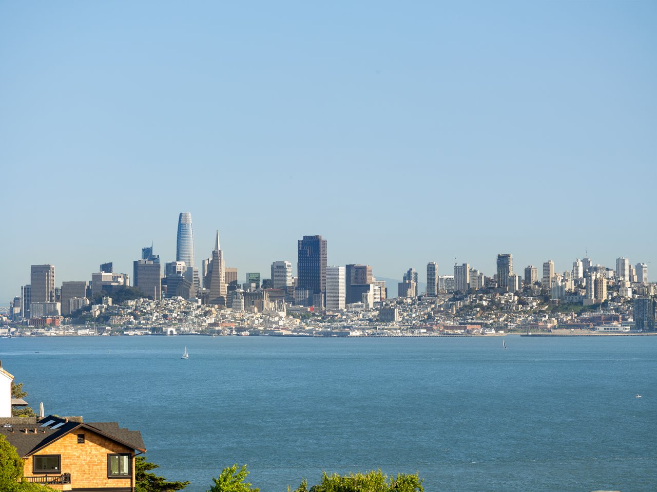 Exceptional Setting with views spanning San Francisco, the Golden Gate Bridge, Sausalito, and across the bay