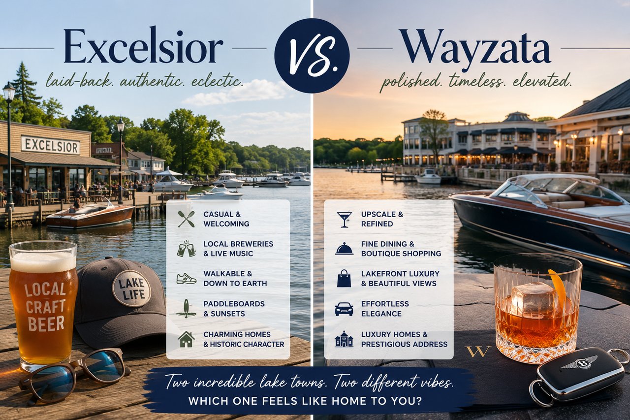 Excelsior vs. Wayzata: Which Lake Minnetonka Town Fits Your Lifestyle?