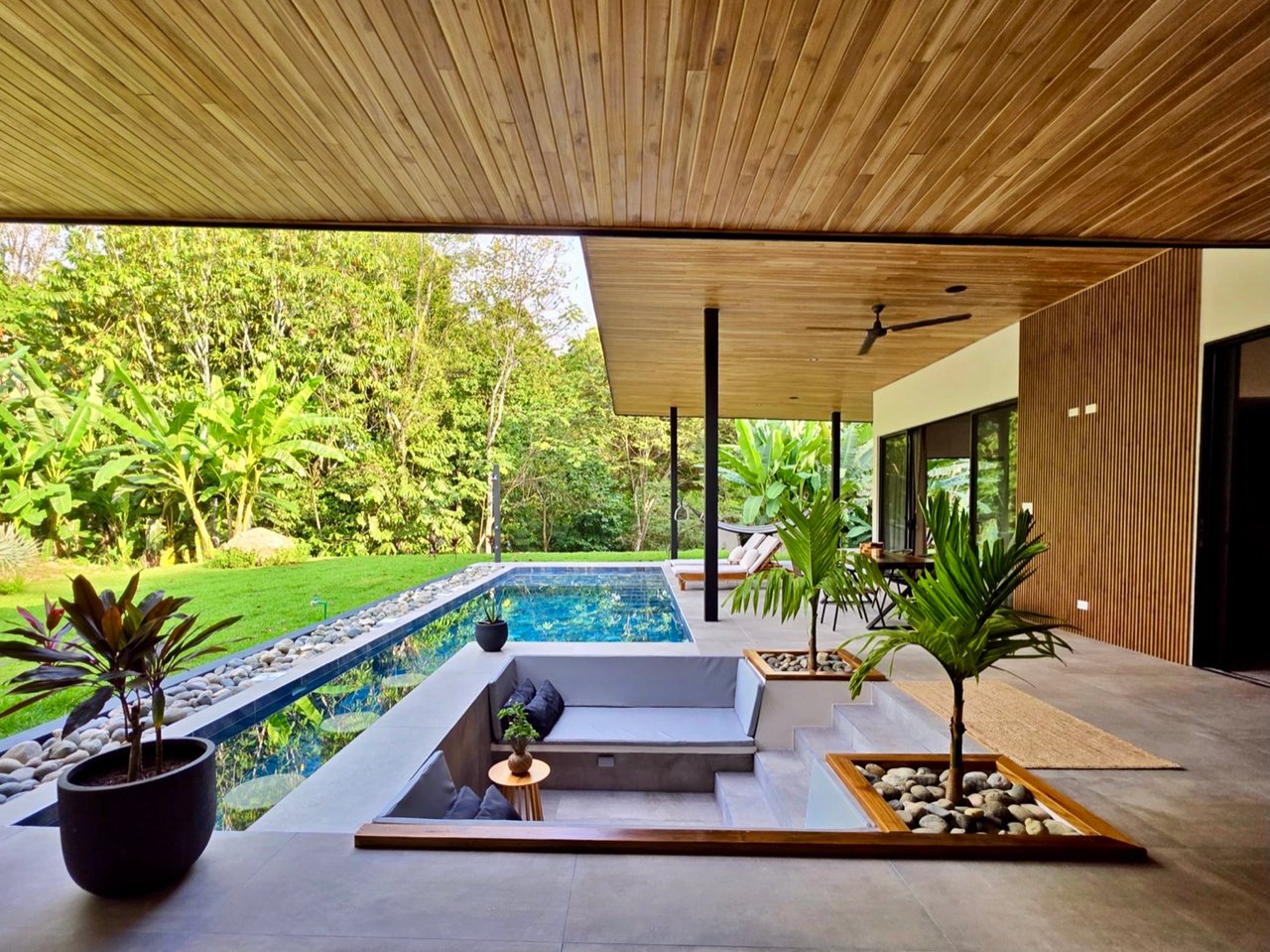 Stunning New Modern Home in Ojochal – Usable Lot Surrounded by Jungle and Creeks