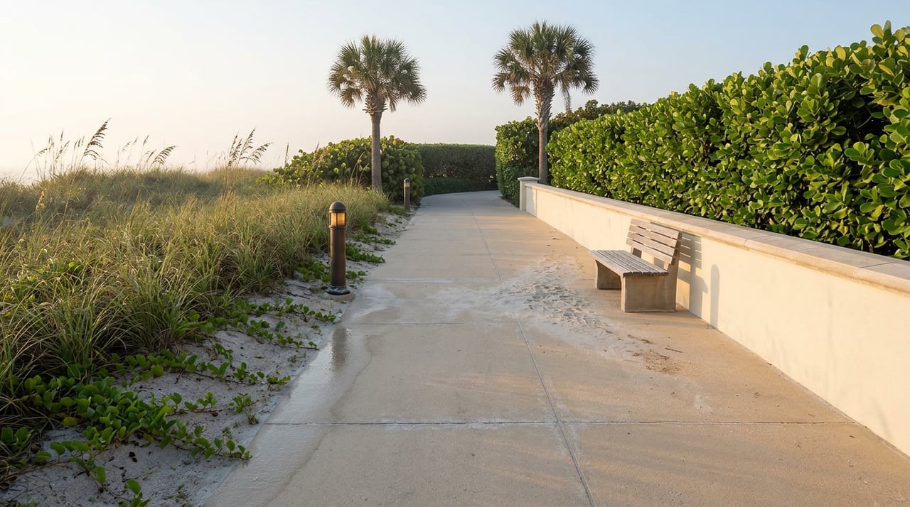 Park Shore's Beachwalk Looks Finished. The Storm Protection Behind It Still Isn't.