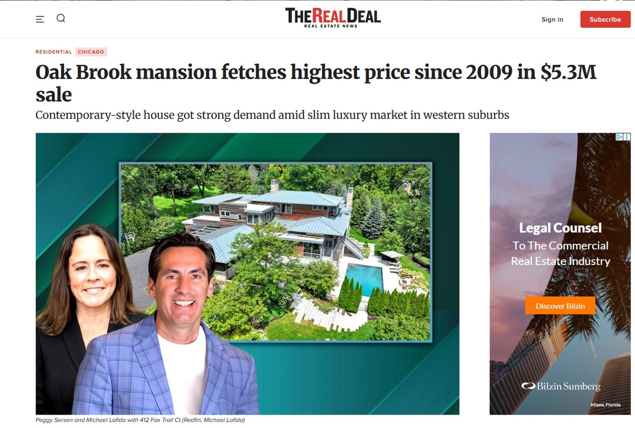 Oak Brook mansion fetches highest price since 2009 in $5.3M sale