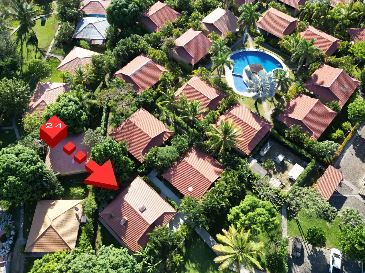 Villaggio Claudia. Unit 24 | Fully Renovated Villa with Garage, Pool Access & High-End Features/ Car Included
