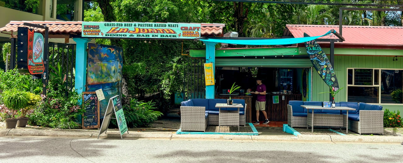 0.23 ACRES – Multi-Business Property In The Heart Of Dominical – Restaurant, 4 Cabins & Commercial Rental!!!!