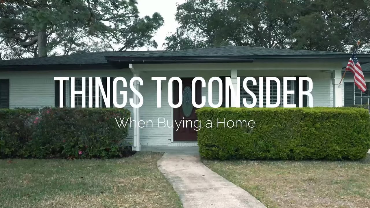 Things to Consider When Buying a Home