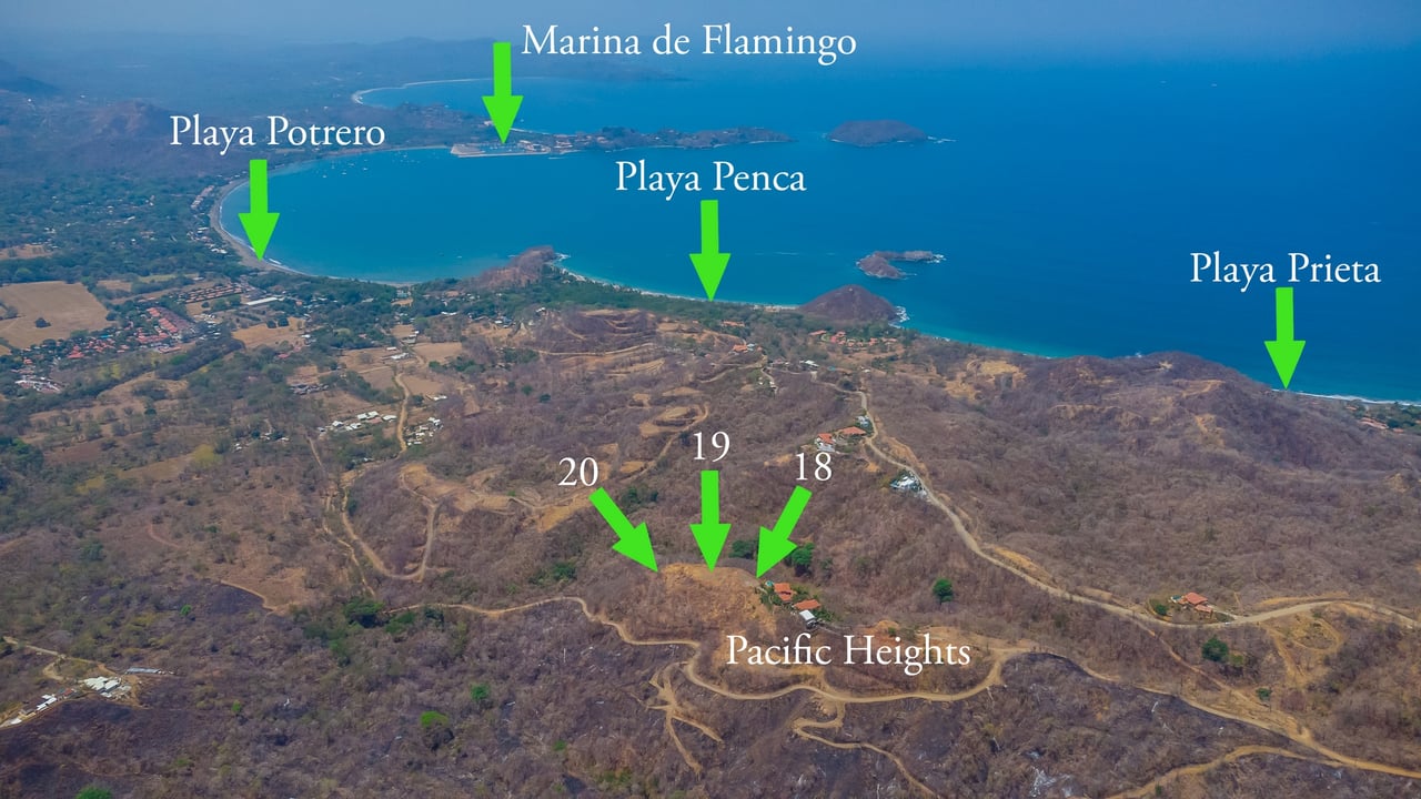 Pacific Heights Lot #18 | Dramatic Ocean & Mountain View Lot in Pacific Heights Near Playa Penca