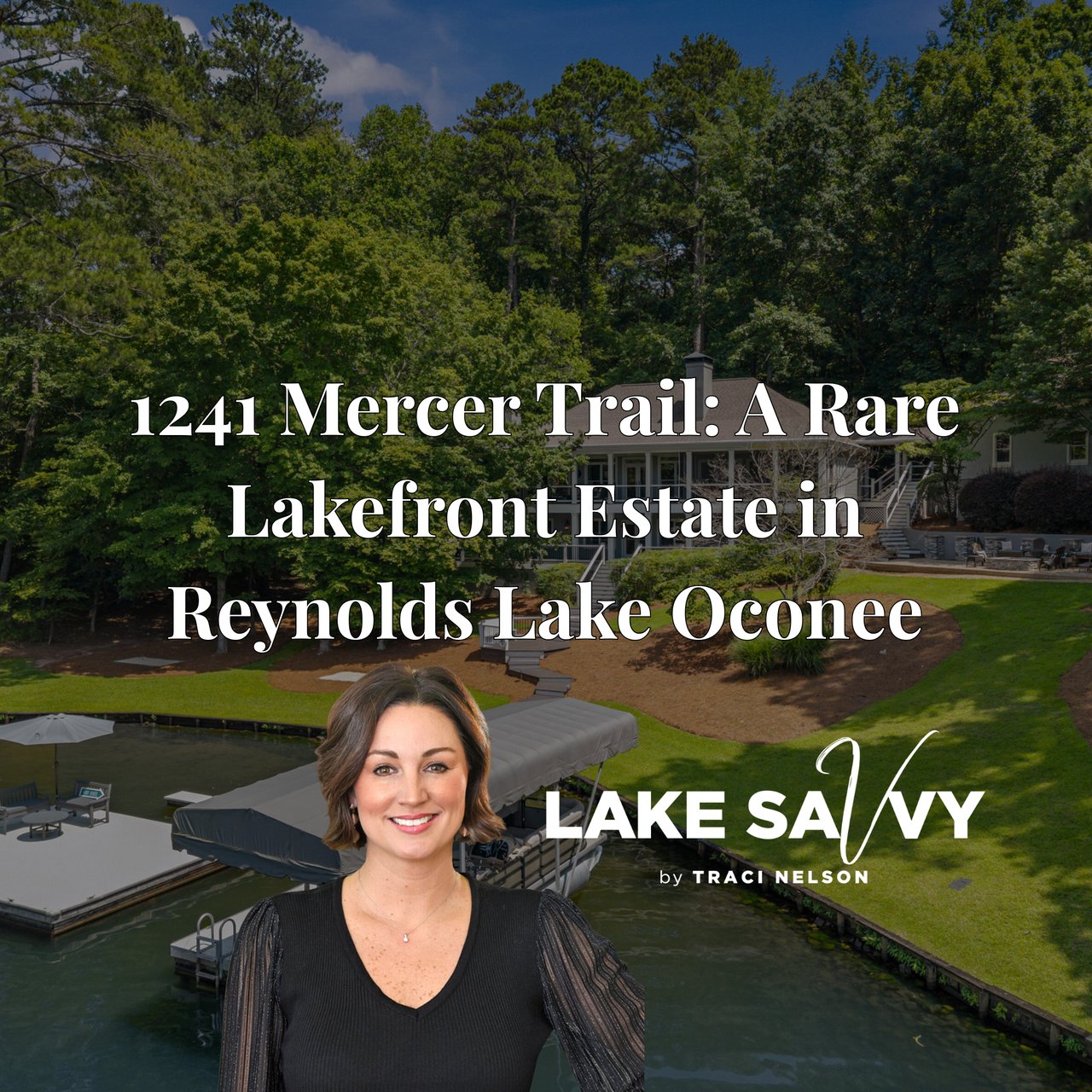 1241 Mercer Trail: A Rare Lakefront Estate in Reynolds Lake Oconee