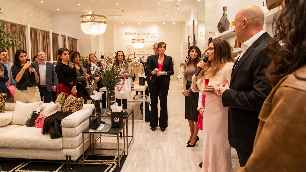 Maria Sakellis and The Liappas Team at Compass Celebrate the Success of Sip, Shop, and Support