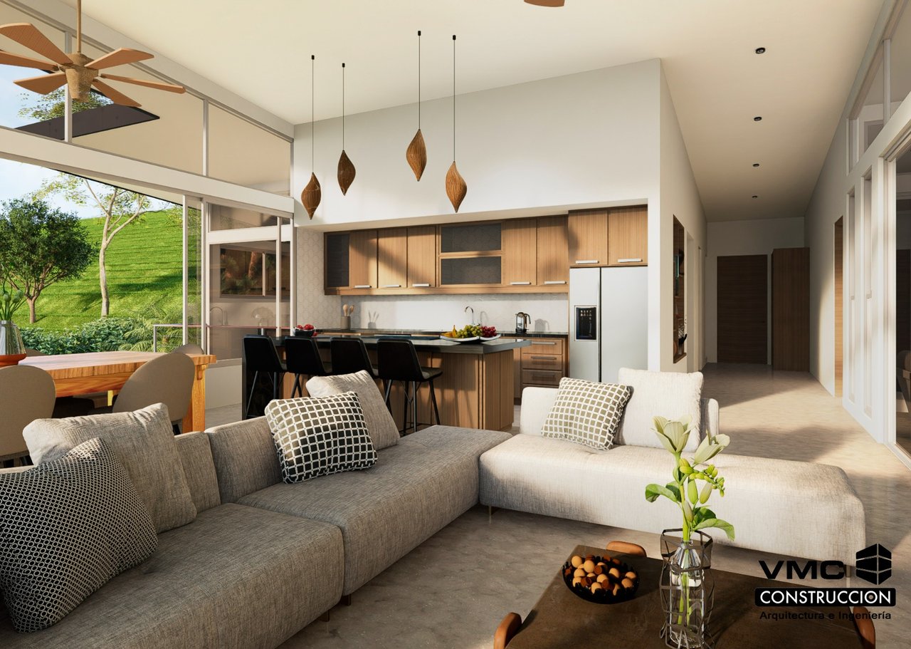 A Huge Rainforest, River & Waterfall Property With TWO Mountain & Jungle-View Luxury Homes on a Massive 4.93 Acre Lot – PLUS an Additional Plantel ready for Development