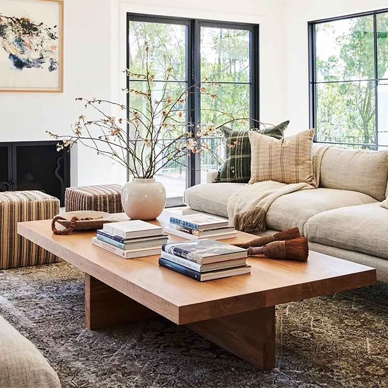 Scandinavian Solid Wood Coffee Table