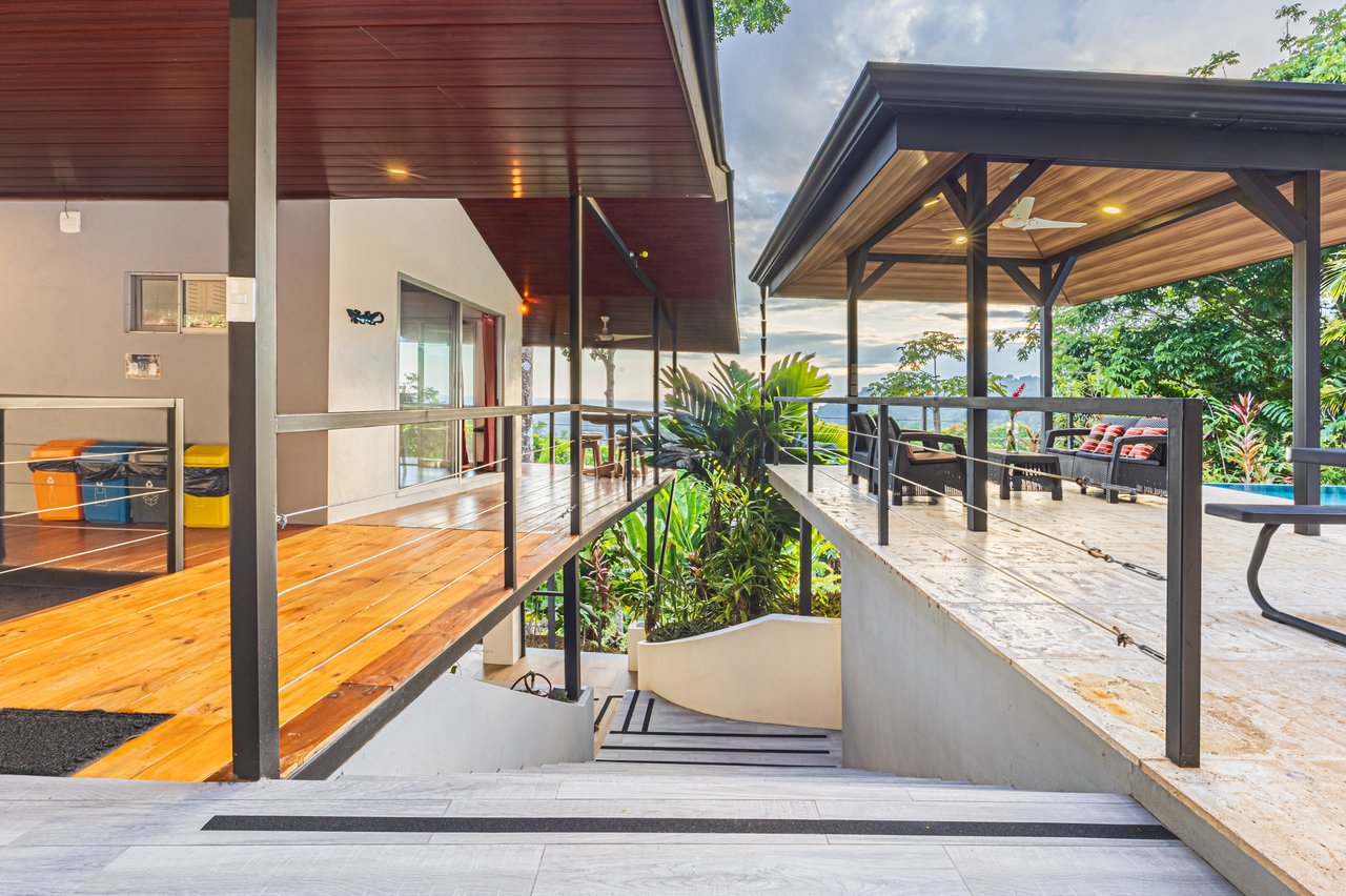Casa OdiSea – Private Ocean View Estate with Waterfall Access in Portasol, Costa Rica