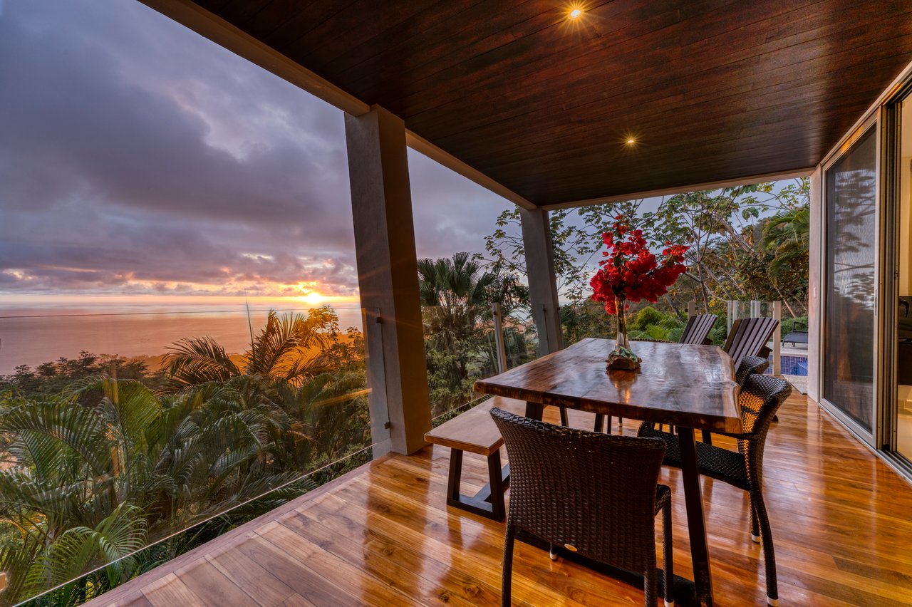 A Modern Jungle Haven with Panoramic Whales Tail Views