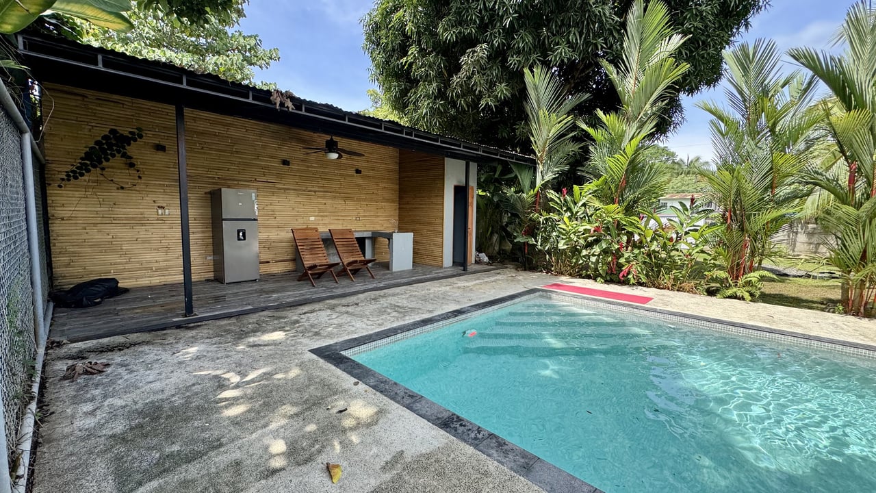 2 Commercial Property in the Heart of Uvita with an existing Home.  