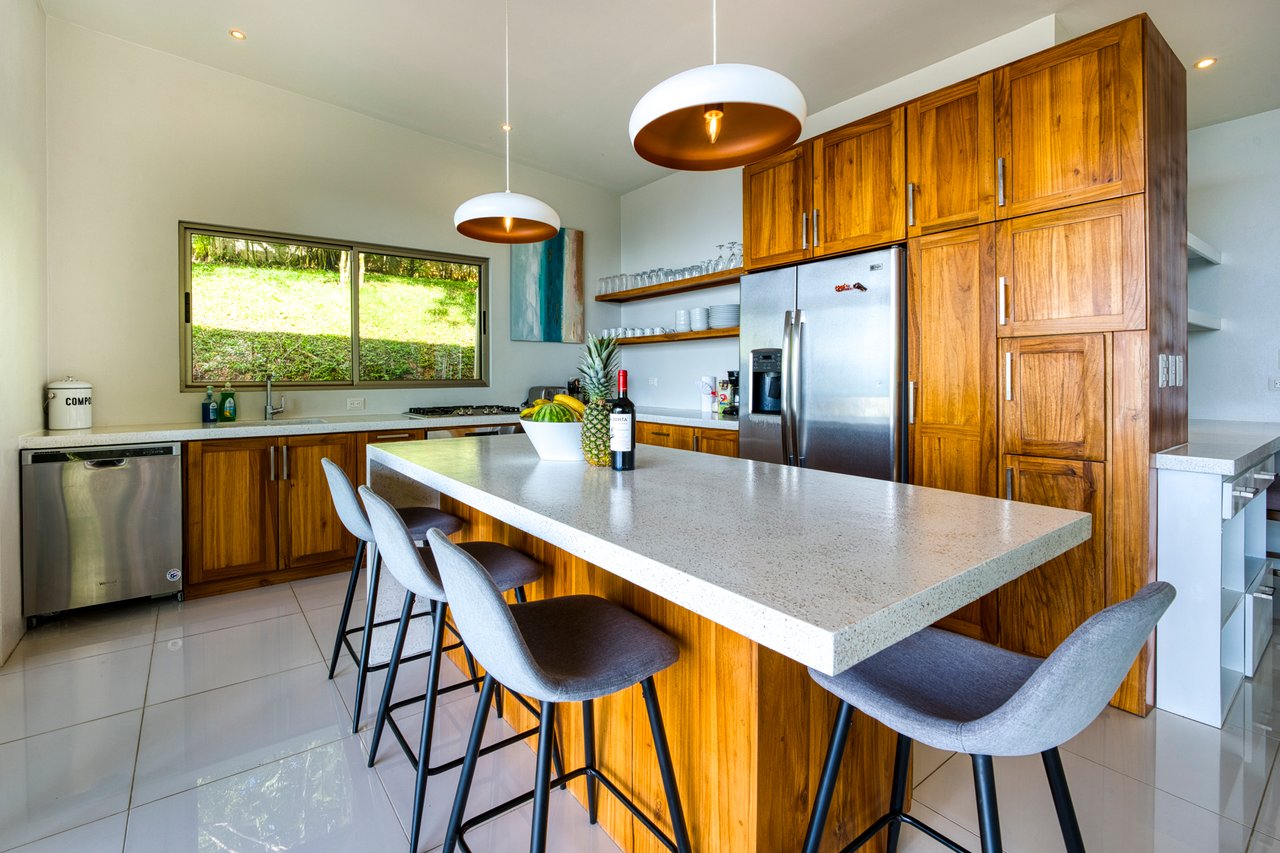 Costa Rican Villa with Whales Tail Views
