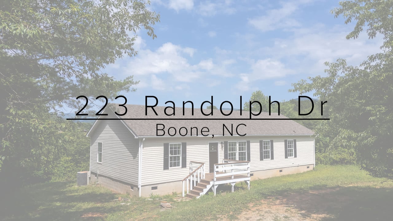 223 Randolph Dr, Boone, NC