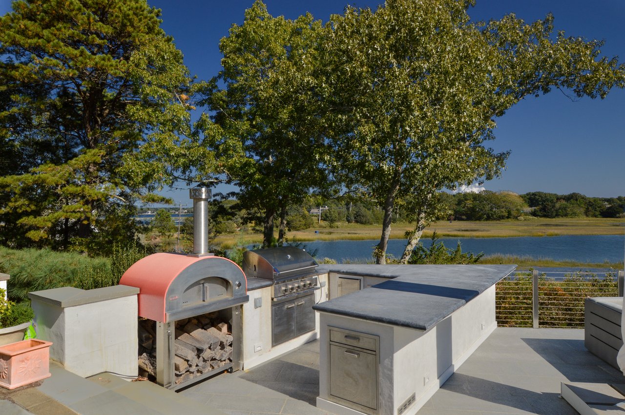 Oyster Harbors Waterfront With Deep-Water Dock and Pool