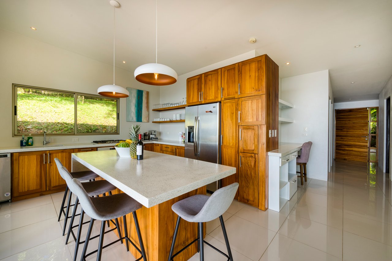 Costa Rican Villa with Whales Tail Views