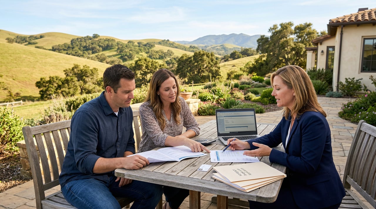 Homeowner evaluating a bridge loan while buying and selling a home in San Luis Obispo County