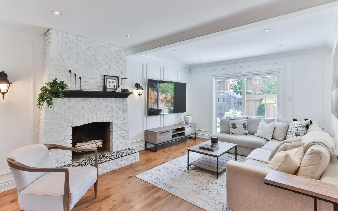 High-end interior of a home in the Minnehaha Woods neighborhood of Edina, Minnesota