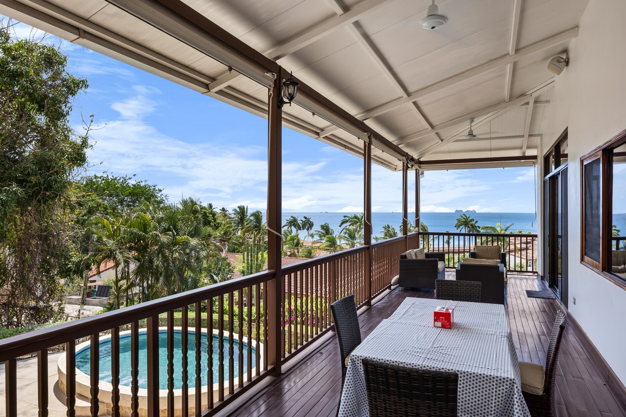 Casa Veranera & Bonus Lot | Elegant 7-Bedroom Coastal Estate with Ocean Views Steps from Playa Flamingo