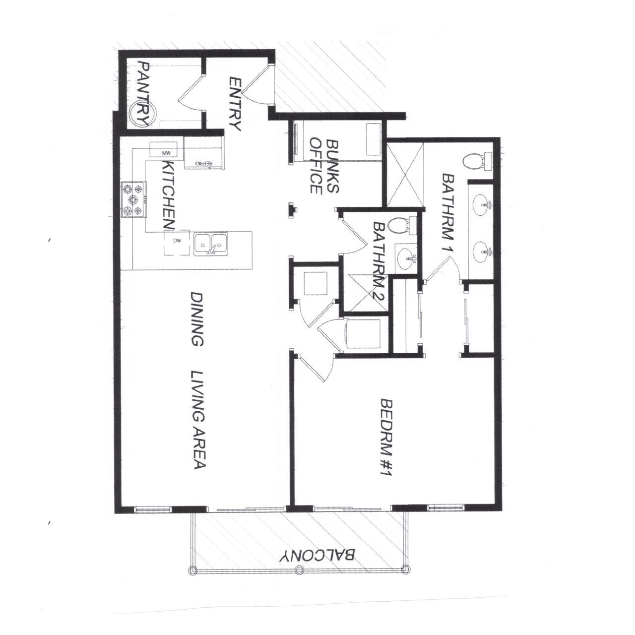 1 BEDROOM