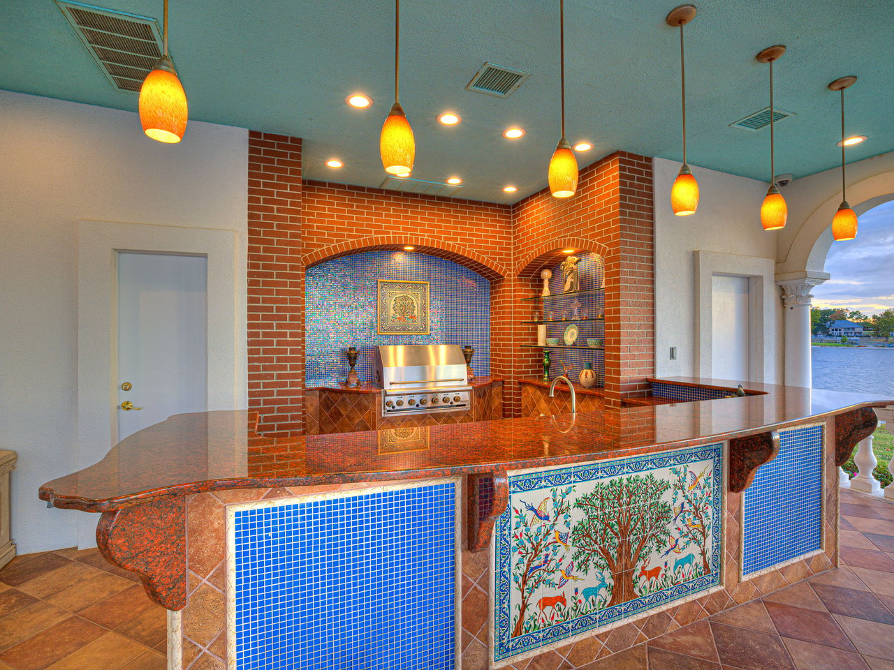 Mediterranean Estate Surrounded by the Beauty of Grand Lake 