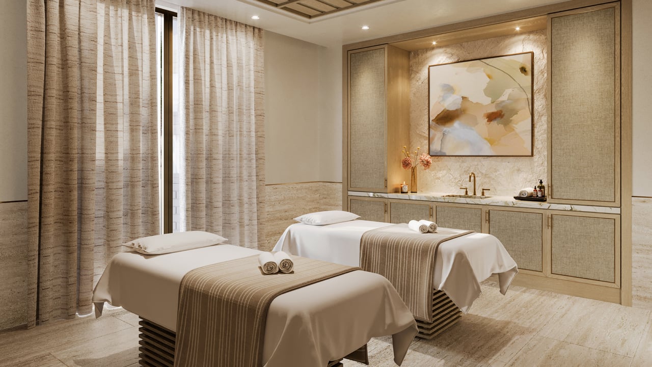 Six Fisher Island spa massage room 