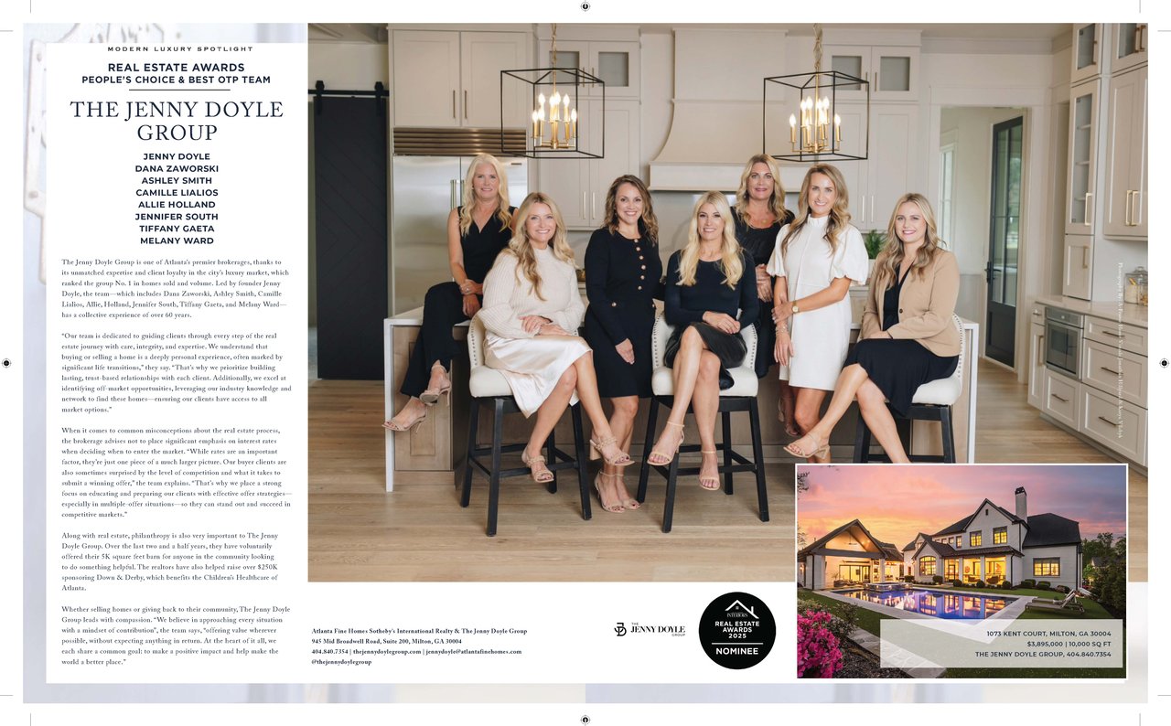 Modern Luxury Interiors Atlanta: REAL ESTATE AWARDS Nominees 2025