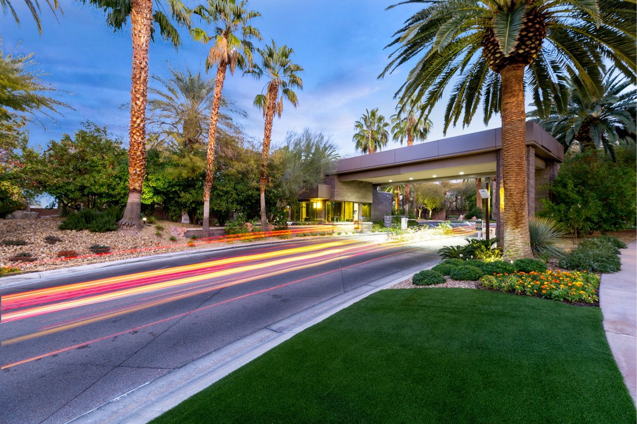 Guard-gated entry at MacDonald Highlands in Henderson