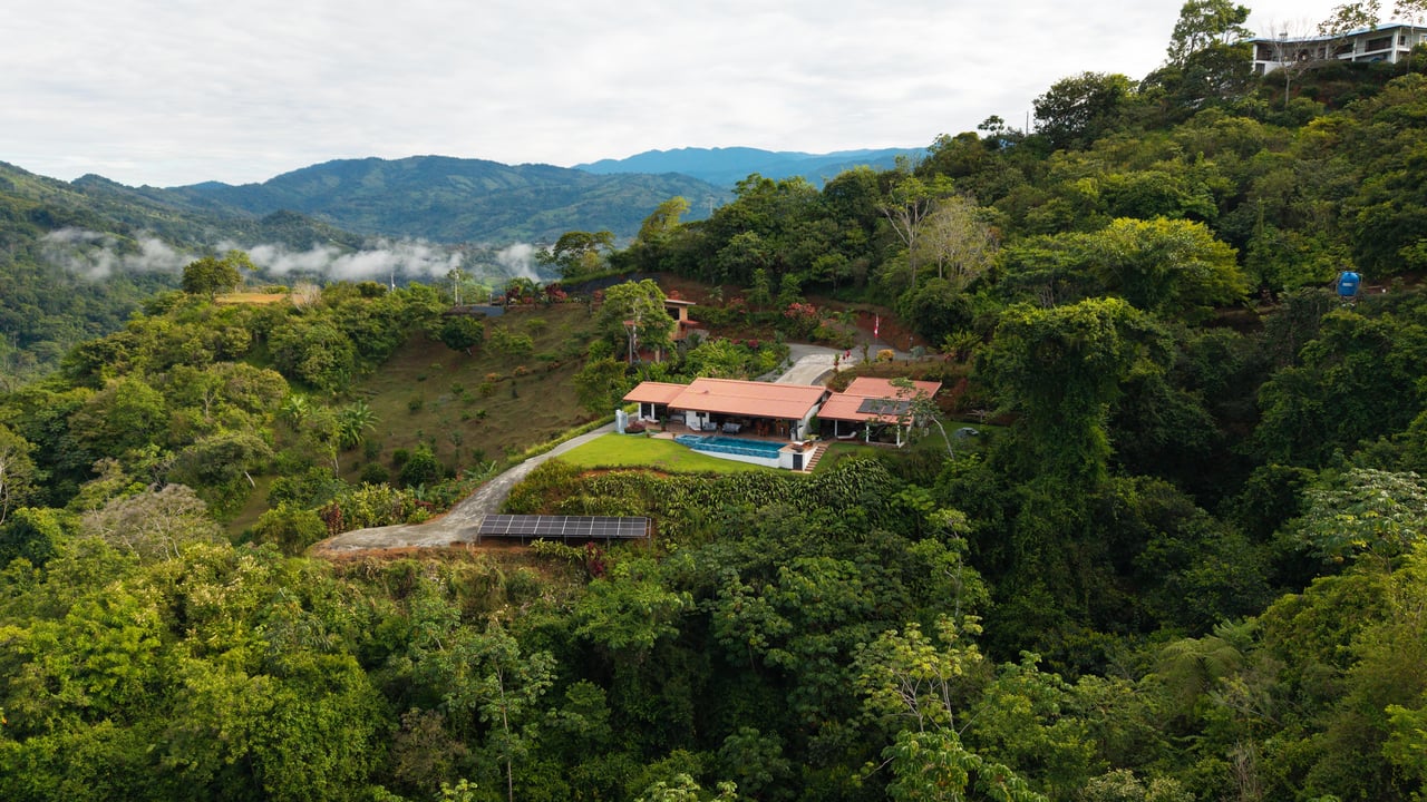 “NESTLED IN” LUXURY HOME AND GUEST HOUSE – A MOUNTAIN SANCTUARY – 3.4 ACRES