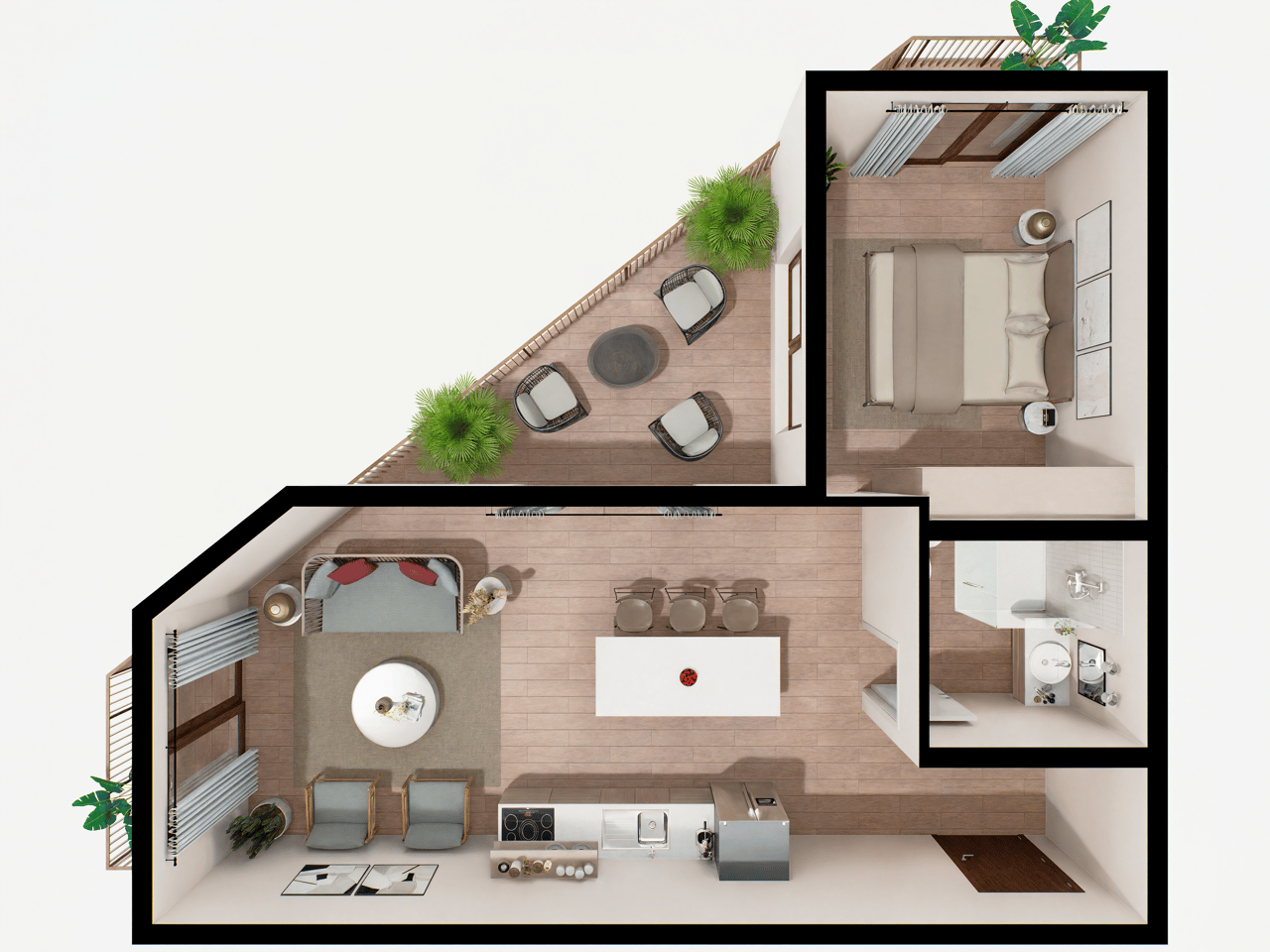 Pre-construction Blue Vista 1BD/1BA - West End