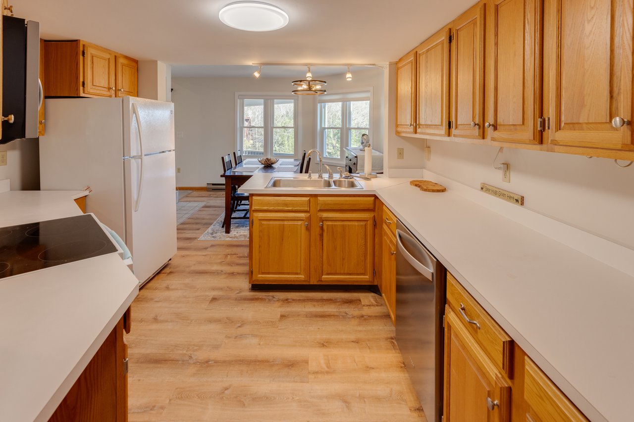 Ski Season Rental with panoramic water and mountain views