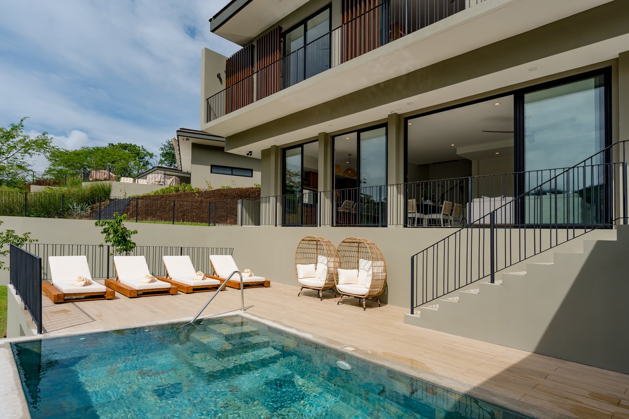 Mata Palo #56 - Bosque Tropic Village | Luxury 4-Bed Jungle Home with Private Pool & Mountain Views in the Pacifico Community, Playas del Coco