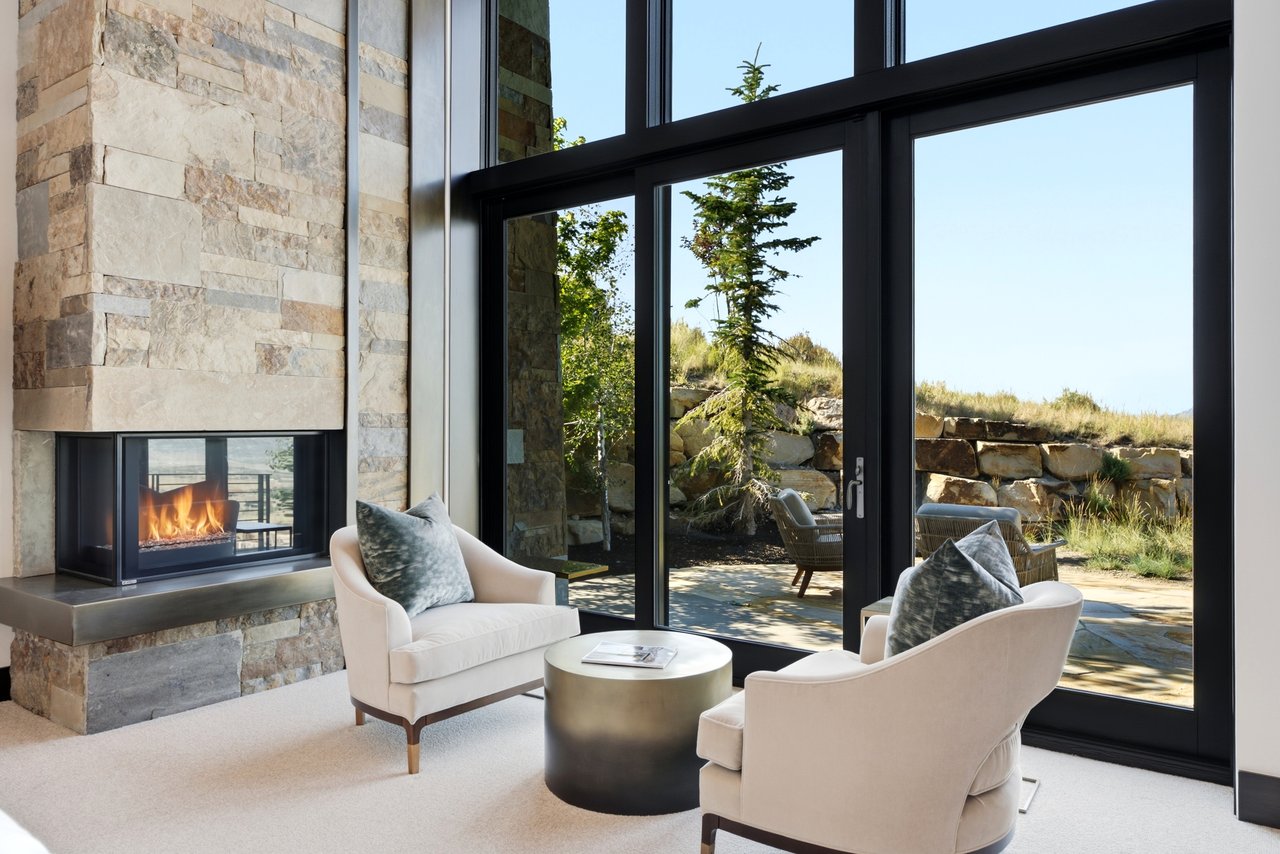 Top-of-Promontory Architectural Estate — Furnished & Turnkey - Front-Row Mountain Views