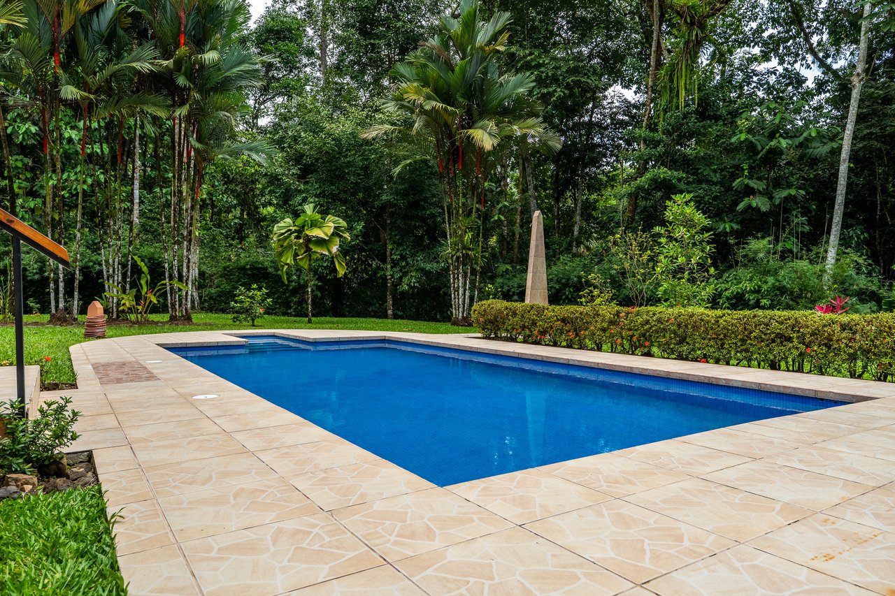 Ojochal Home for Sale with Pool, Creek & 1.6 Acres