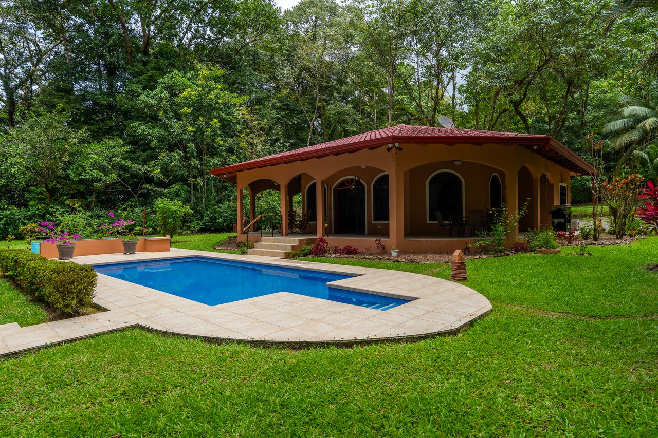 Ojochal Home for Sale with Pool, Creek & 1.6 Acres