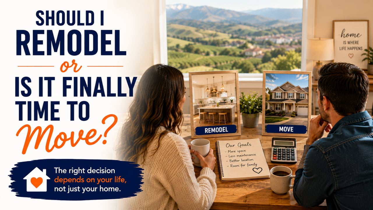 Should I Remodel My Home or Is It Finally Time to Move? A Question Many Paso Robles Homeowners Eventually Ask