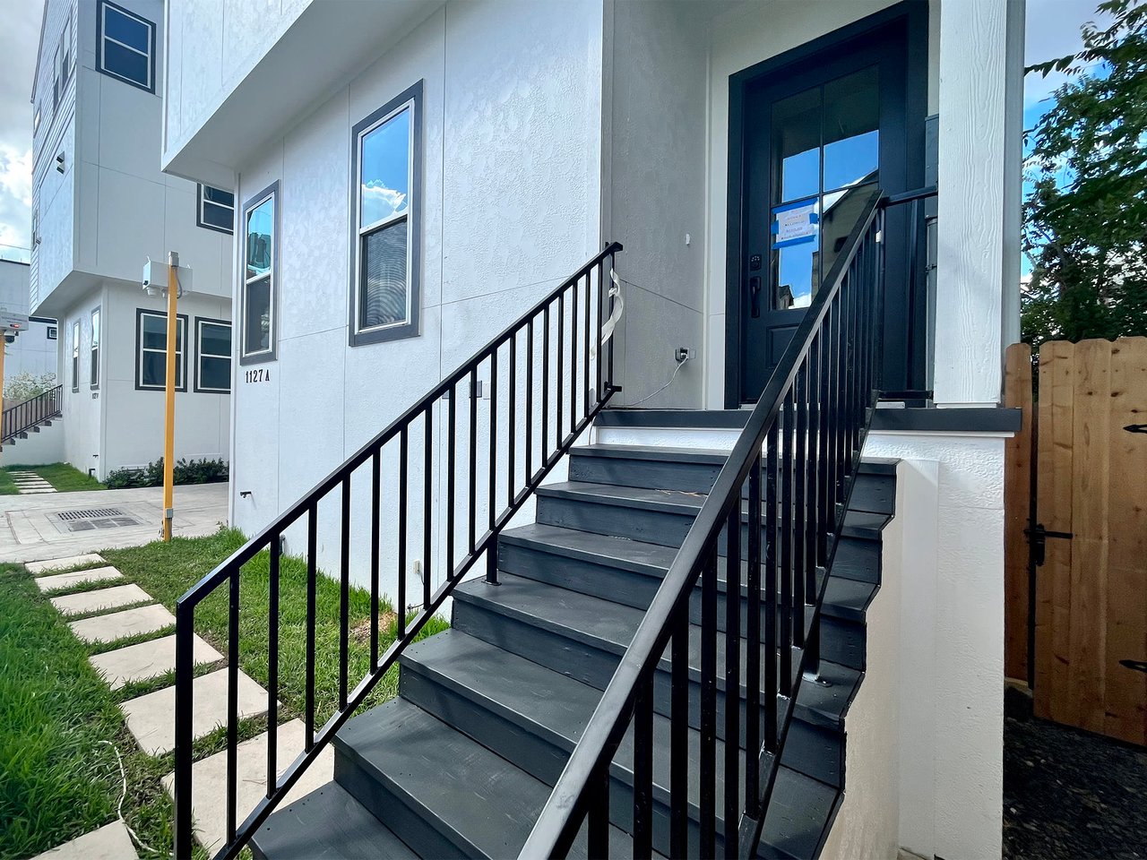 front staircase into a new home