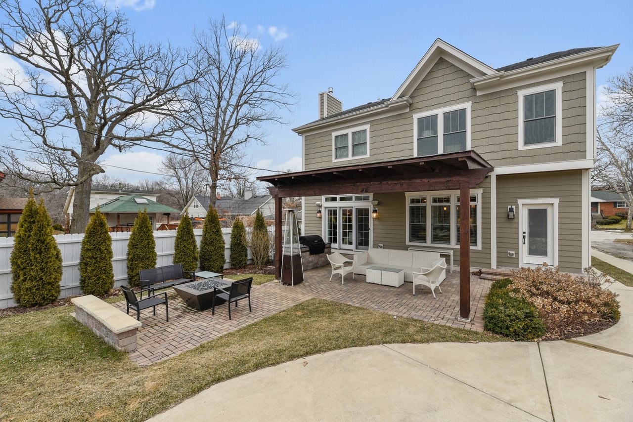 charming home in the coveted Old Town area of Western Springs is spectacular