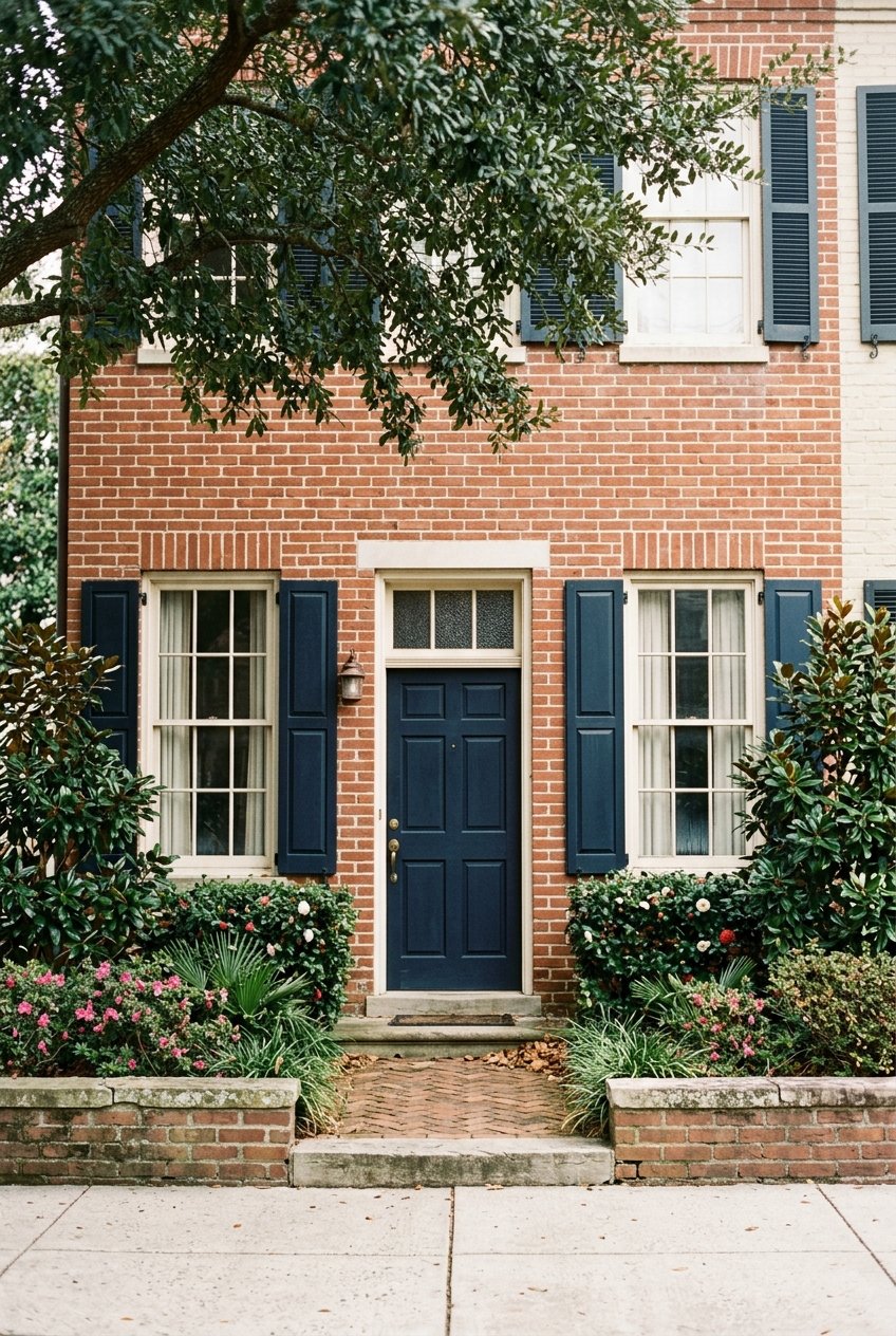 Real estate entryway detail.