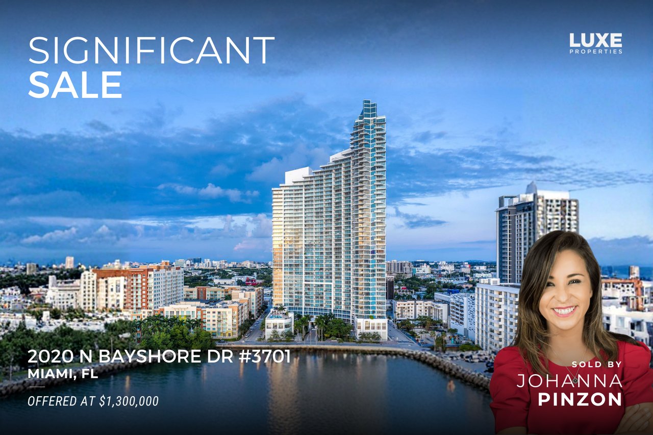 Significant Sale: 2020 N Bayshore Dr # 3701, Miami FL | Recently Sold Property Miami, FL