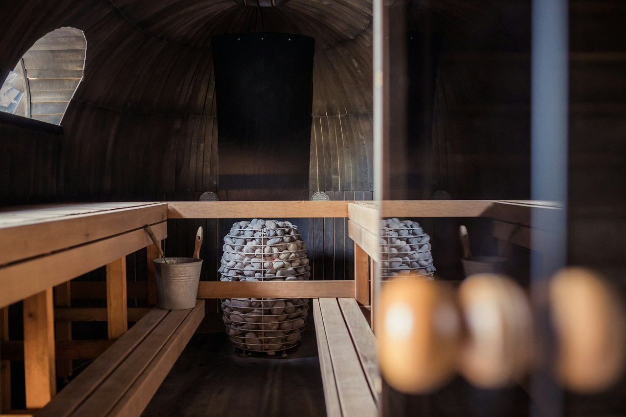 View of a luxurious spa in Jackson Hole, Wyoming, with tranquil mountain surroundings, perfect for relaxation and wellness during real estate adventures.