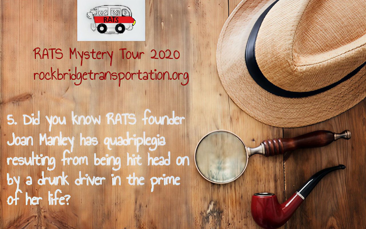 RATS Mystery Tour 2020 Fundraiser — Clue #5!