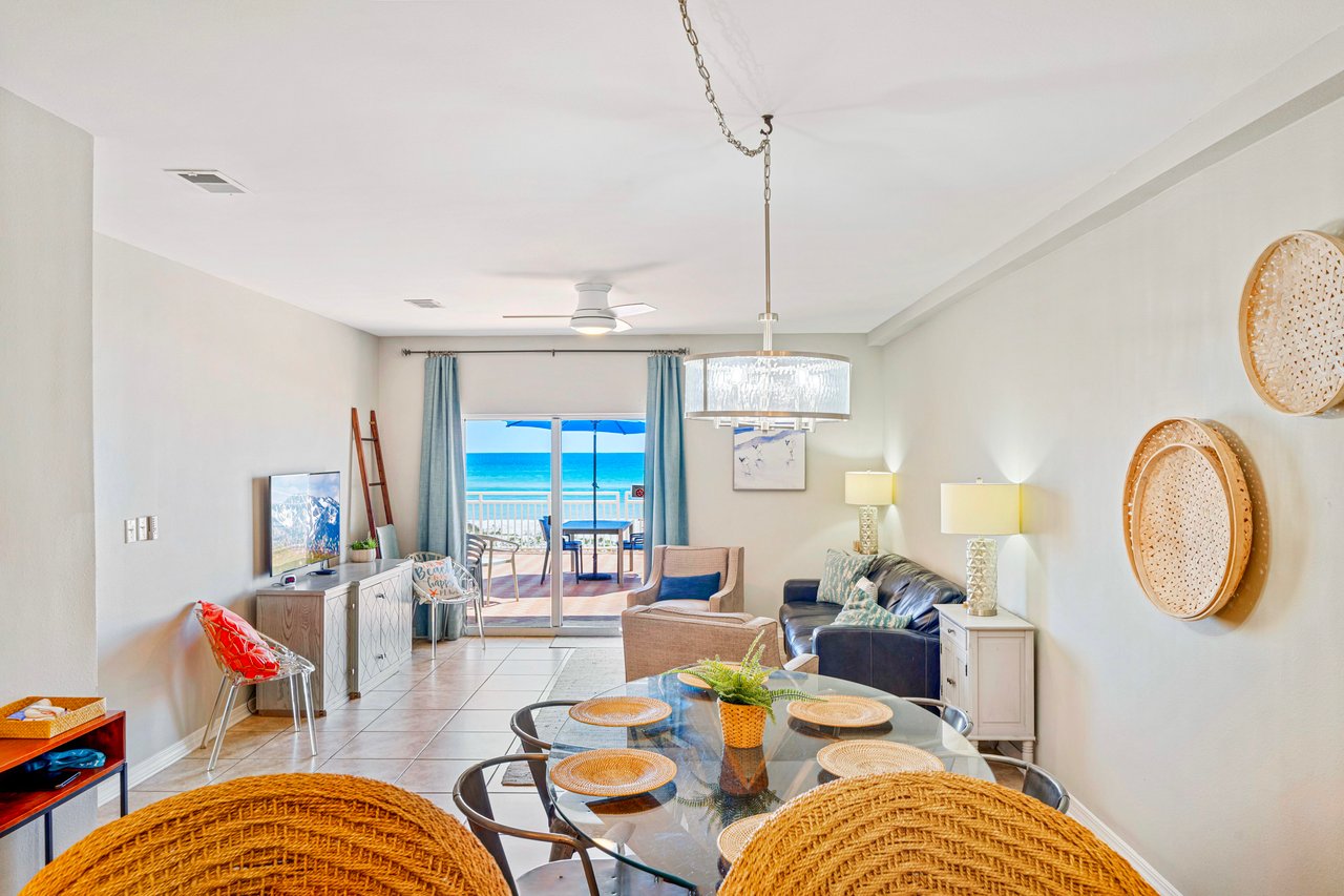 GULF FRONT Sans Souci TERRACE Condo 102 