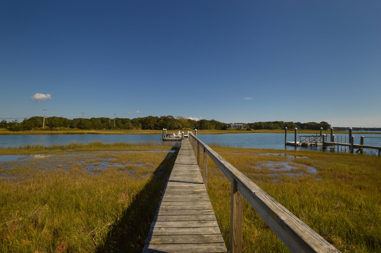 Oyster Harbors Waterfront With Deep-Water Dock and Pool