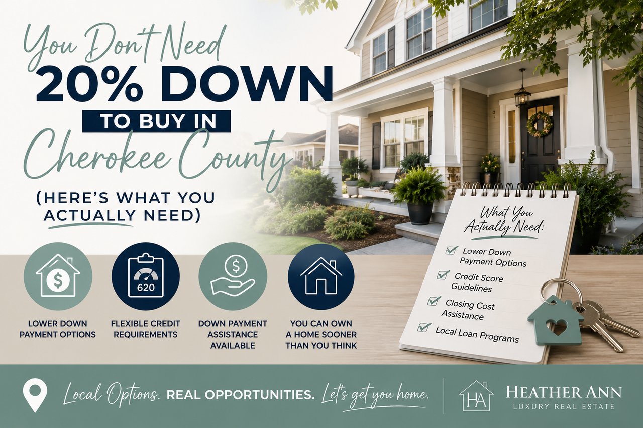 You Don't Need 20% Down To Buy In Cherokee County. Here's What You Actually Need cover